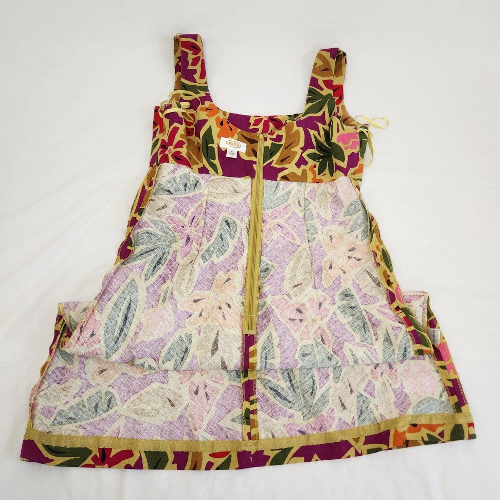 Vintage TALBOTS Fairy Cottagecore Tropical Multicolor Babydoll Dress Size 10. - Picture 10 of 16